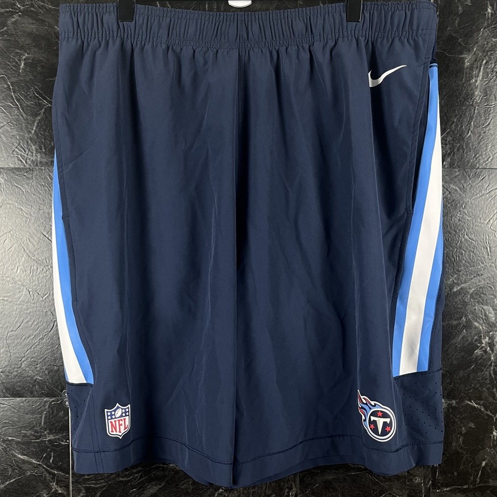 Nike Men's Navy Titans Running Shorts 2XL